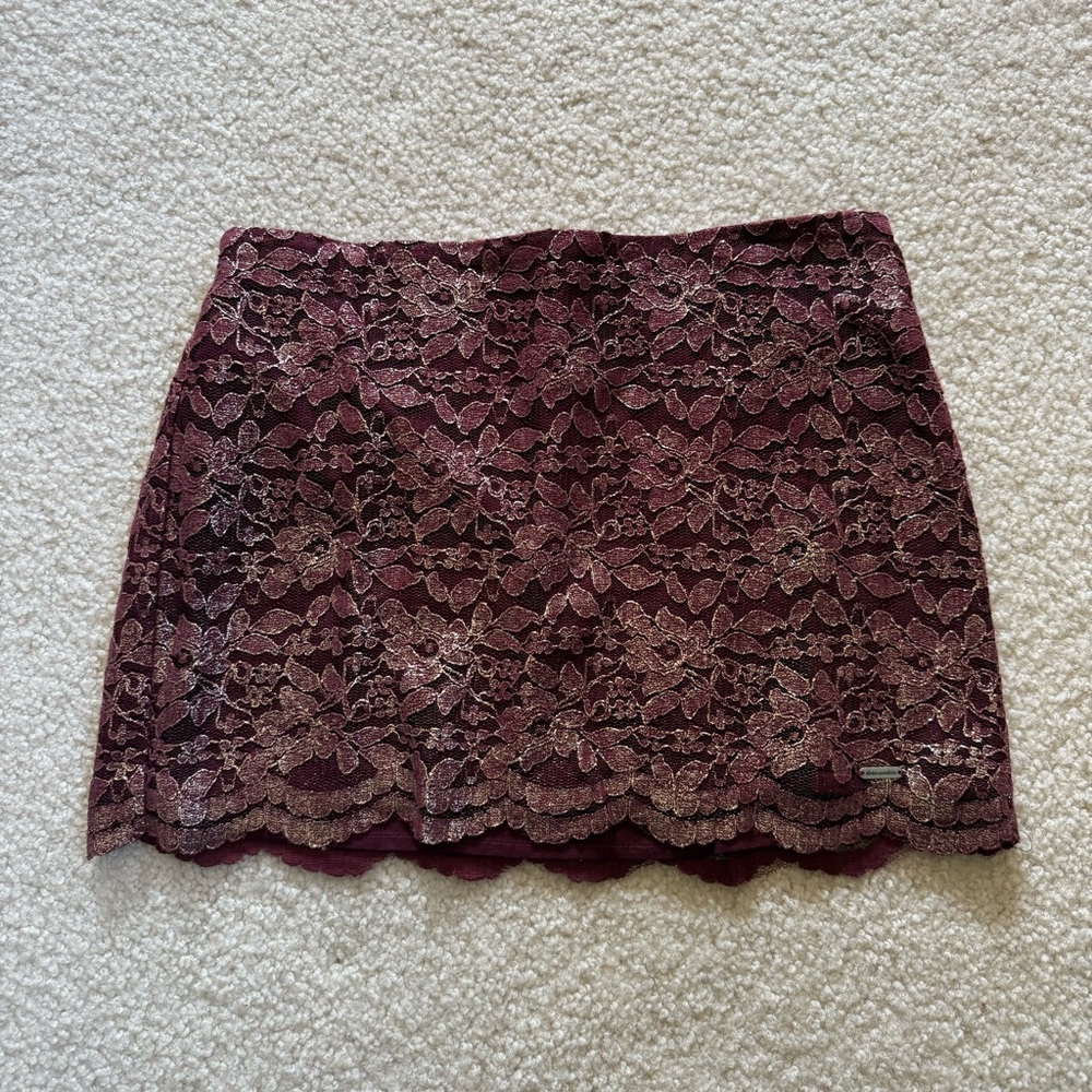 NWOT Abercrombie lace mini skirt
